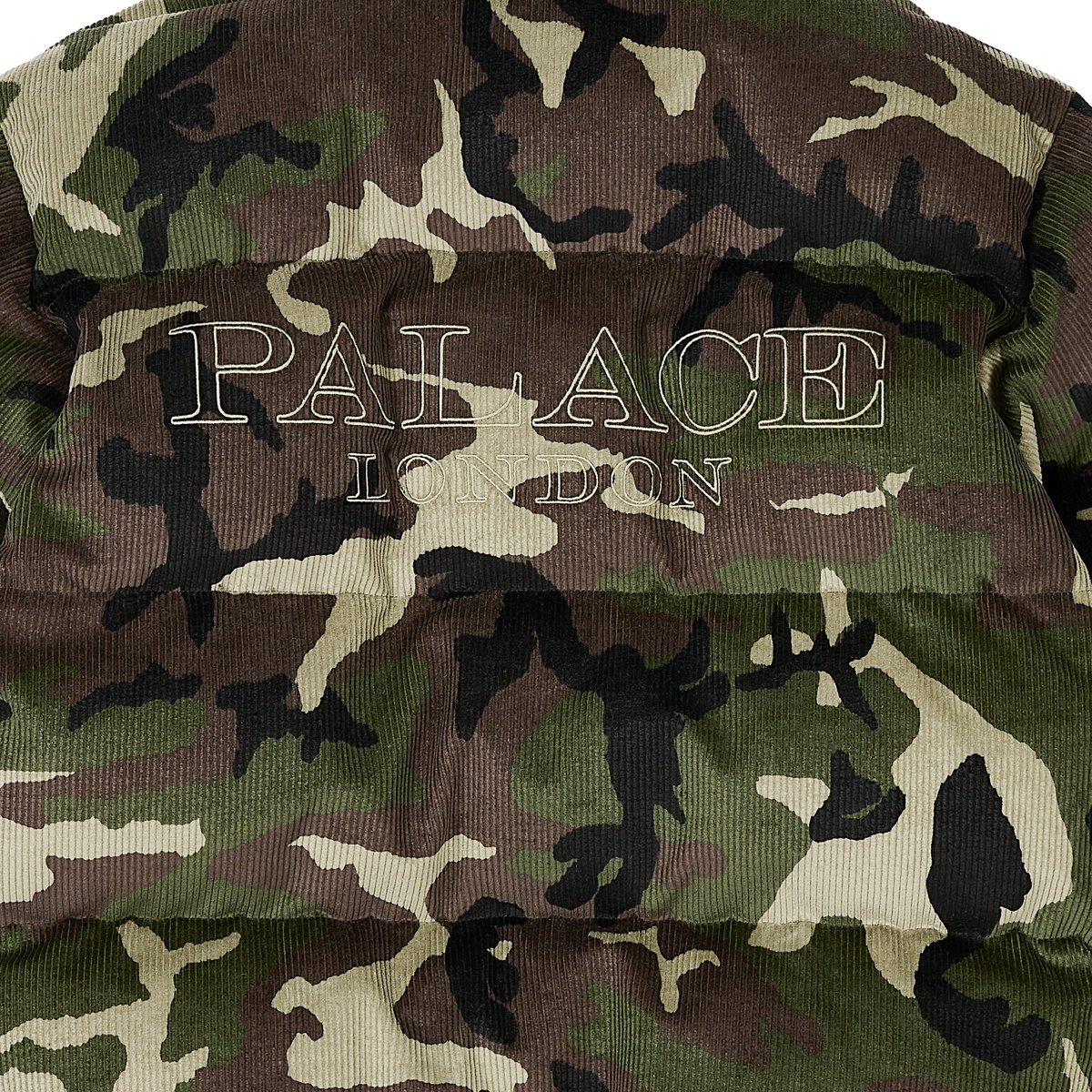 CORDUROY PUFFA JACKET CAMO - Spring 2025 - Palace CORDUROY PUFFA JACKET CAMO - Spring 2025 - Palace