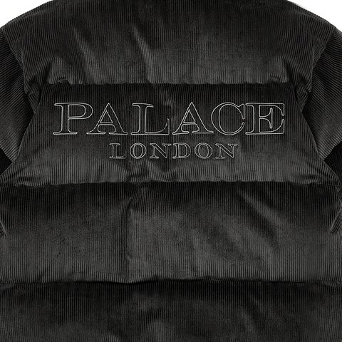 Palace CORDUROY PUFFA JACKET BLACK - Colorway