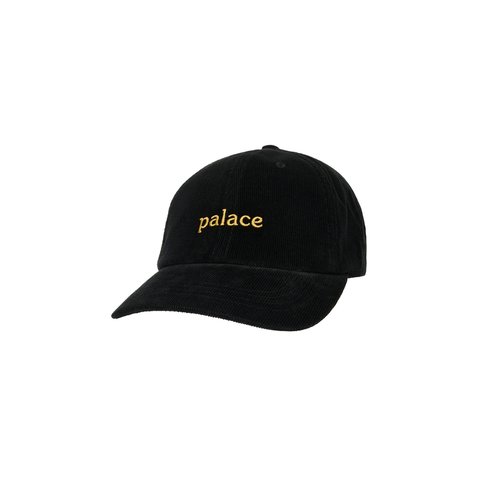 Palace WASHED CORD 6-PANEL BLACK - Colorway