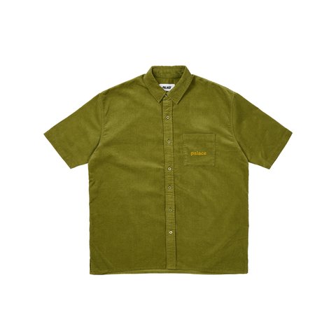 Palace WASHED CORD SHIRT GREEN - Colorway