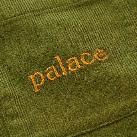 Palace WASHED CORD SHIRT GREEN - Colorway