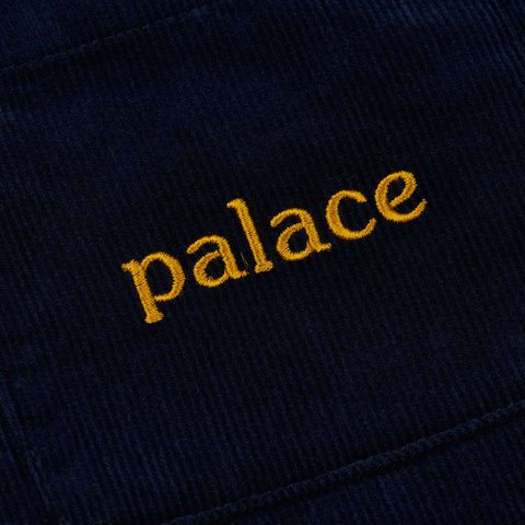 Palace WASHED CORD SHIRT NAVY - Colorway