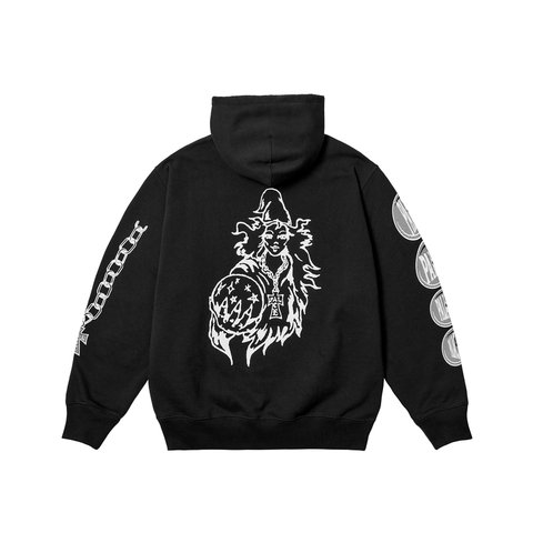 Palace WIZARD SLEEVES HOOD BLACK - Colorway