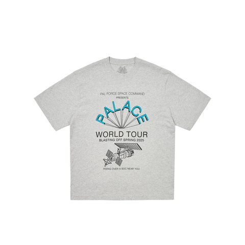 Palace WORLD TOUR T-SHIRT GREY MARL - Colorway
