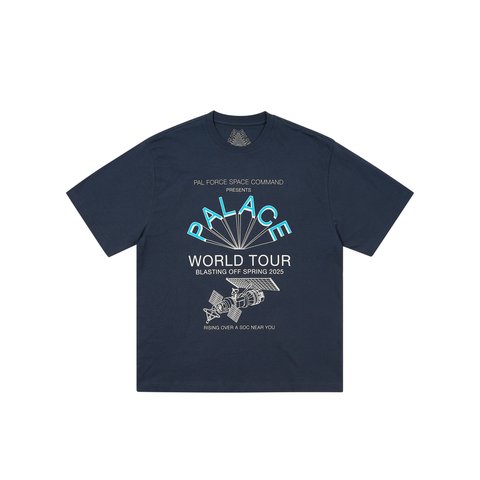 Palace WORLD TOUR T-SHIRT NAVY - Colorway