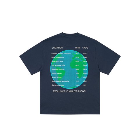 Palace WORLD TOUR T-SHIRT NAVY - Colorway