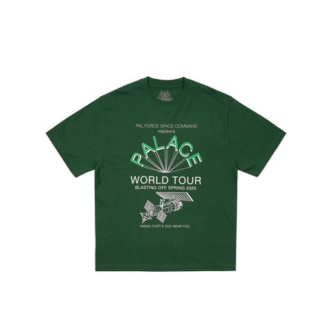 Palace WORLD TOUR T-SHIRT RACEY GREEN - Colorway
