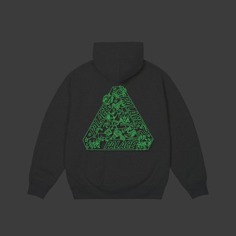 Palace ZODIAC TRI-FERG HOOD GREY MARL - Colorway
