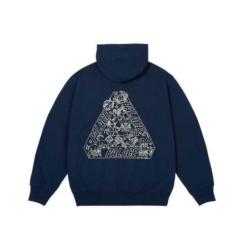 Palace ZODIAC TRI-FERG HOOD NAVY - Colorway