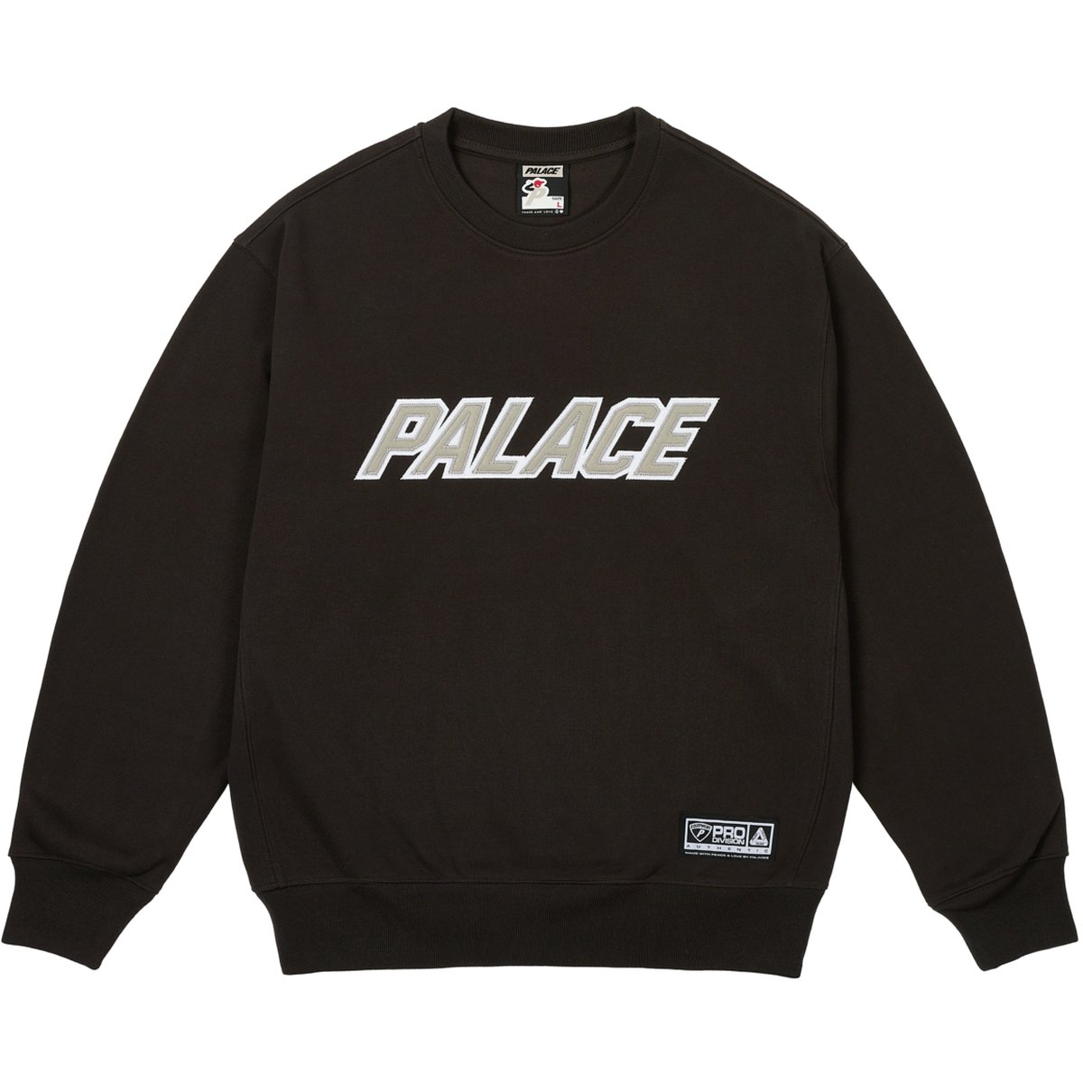 APPLIQUE TEAM CREW BLACK