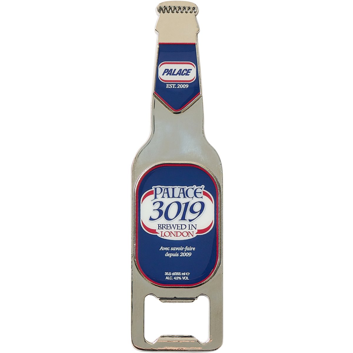 BOTTLE OPENER MAGNET BLUE / SILVER