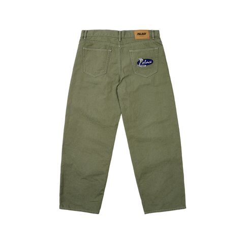 Palace CANVAS COBRA P90 BAGGY JEAN THE DEEP GREEN - Colorway