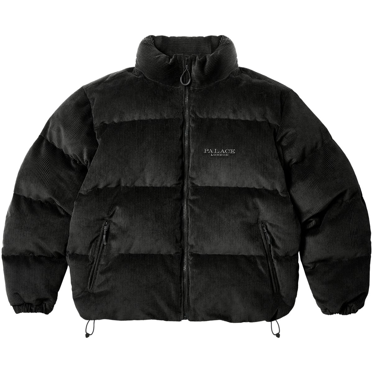 CORDUROY PUFFA JACKET BLACK