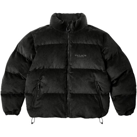 CORDUROY PUFFA JACKET BLACK