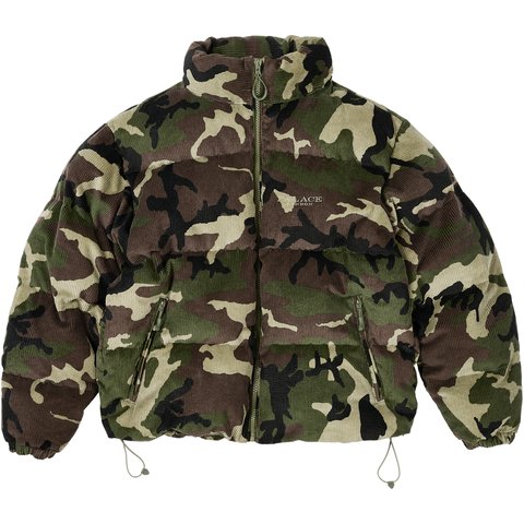 CORDUROY PUFFA JACKET CAMO