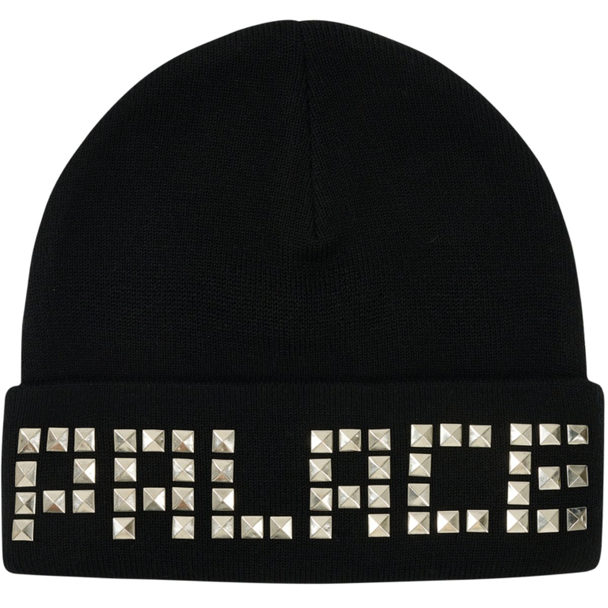 EMOTIONAL STUDDED BEANIE BLACK