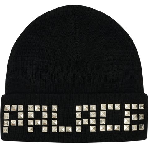 EMOTIONAL STUDDED BEANIE BLACK
