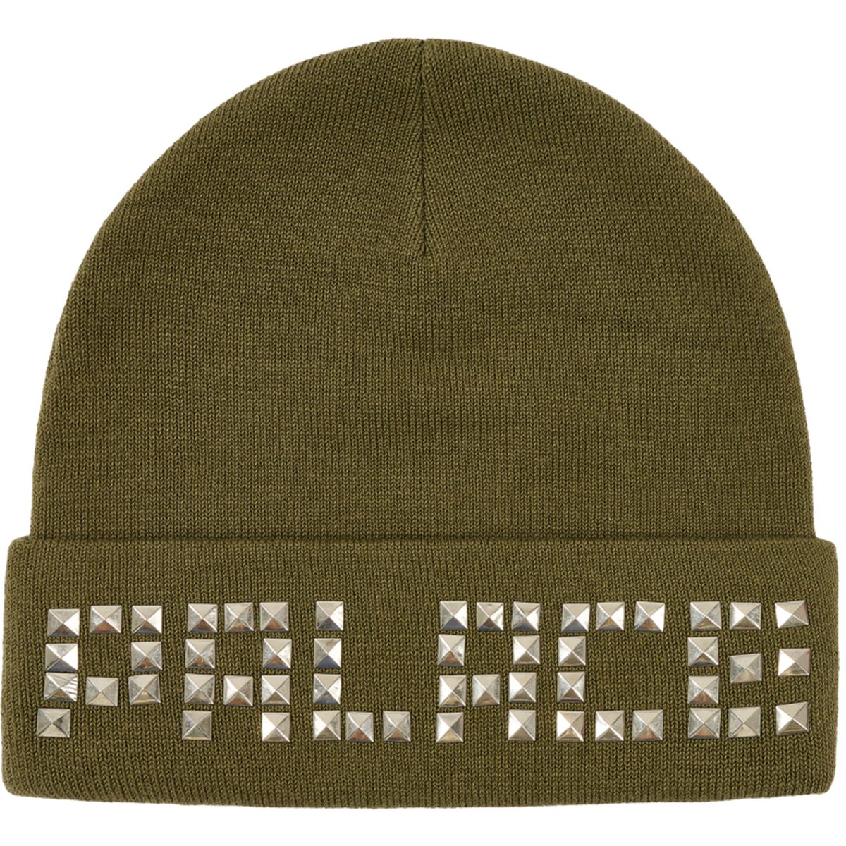 EMOTIONAL STUDDED BEANIE THE DEEP GREEN