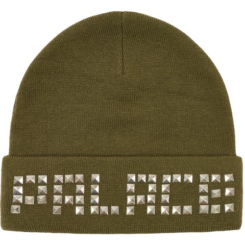 EMOTIONAL STUDDED BEANIE THE DEEP GREEN