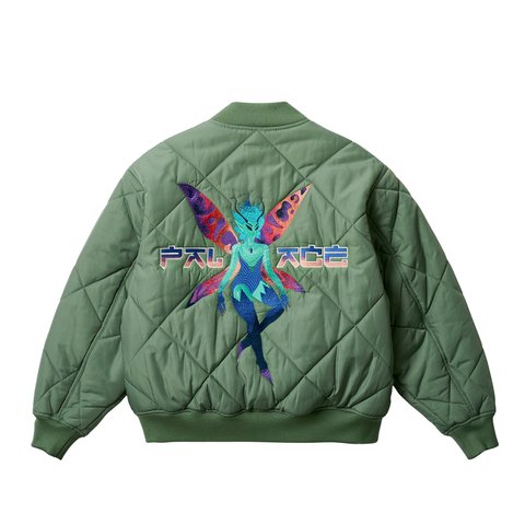 Palace FAIRY BOMBER JACKET OLIVE - Colorway