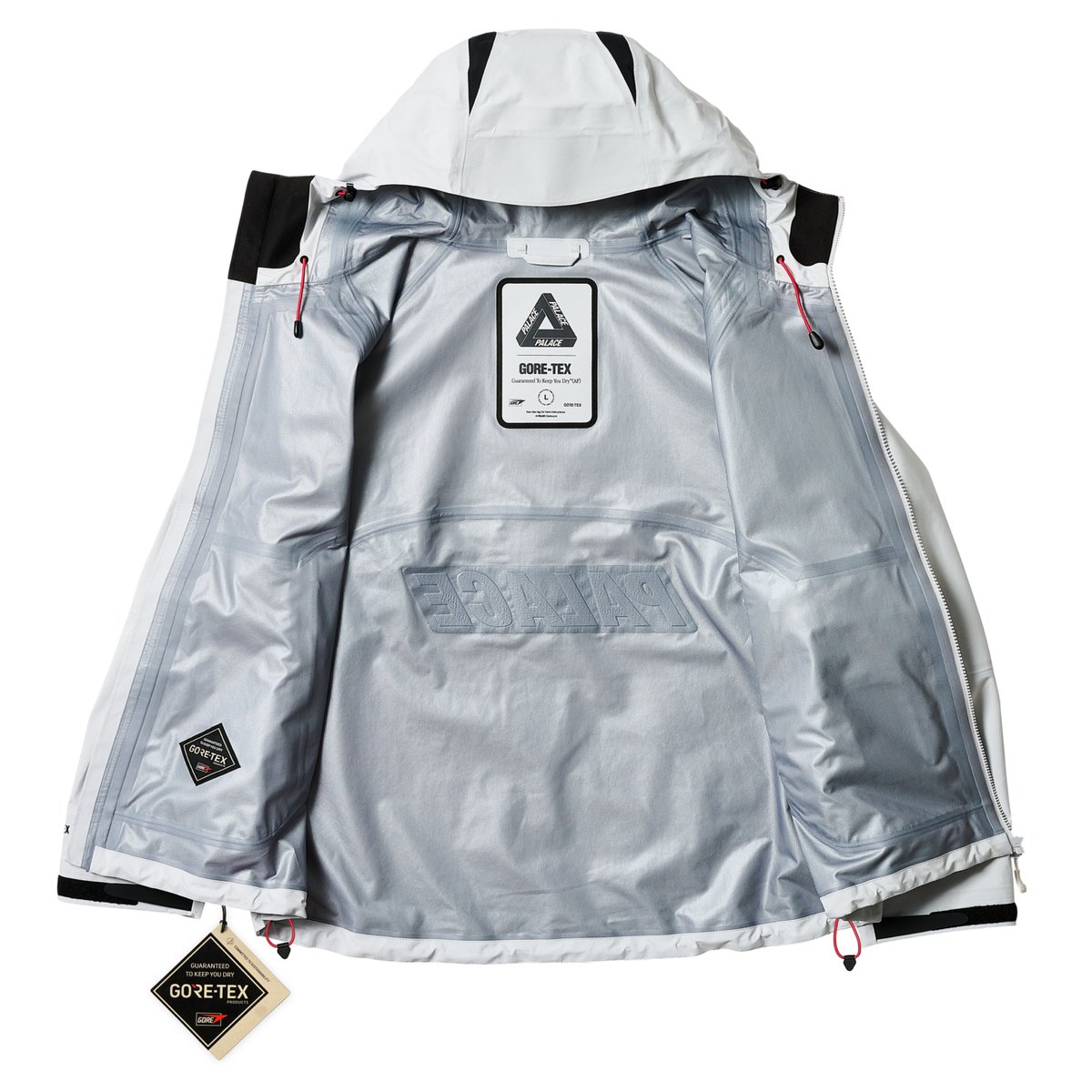 GORE-TEX 3L TEK JACKET CLOUD / BLACK - Spring 2025 - Palace