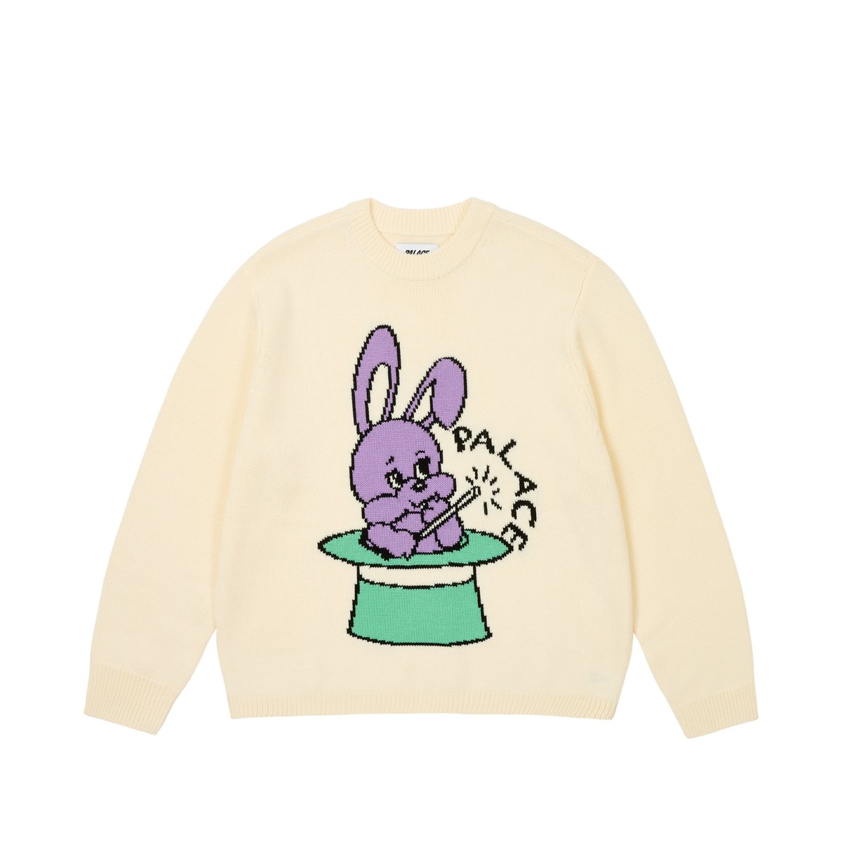 HAT TRICK KNIT WHITE - Spring 2025 - Palace