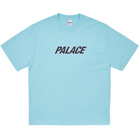 HEAVY FONT T-SHIRT SKYLINE BLUE