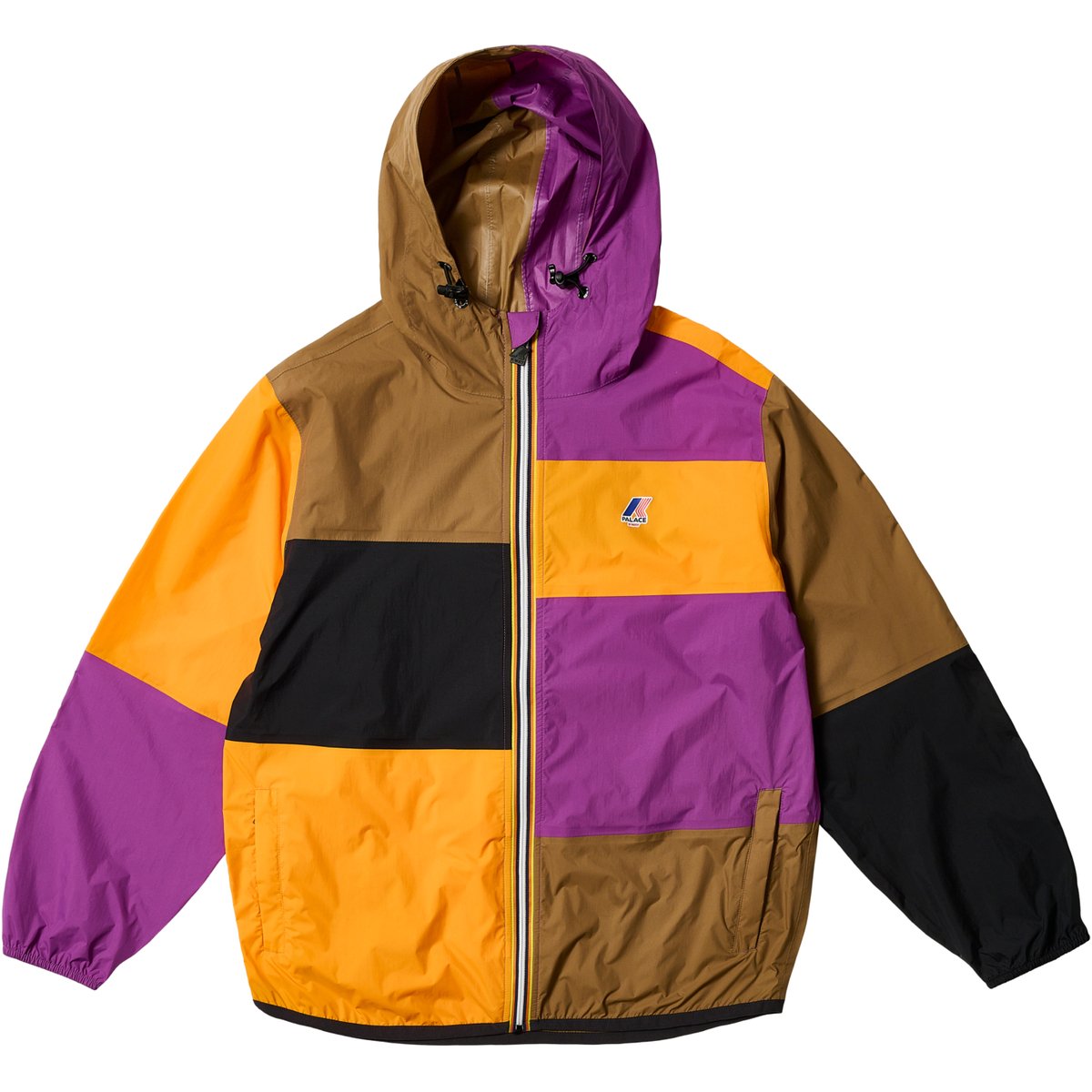 PALACE K-WAY LE VRAI 4.0 CLAUDE PACKABLE JACKET MULTI / PURPLE / ORANGE