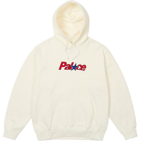 Palace PALACE STAR HOOD WHITE - $158.00
