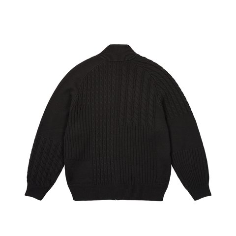 Palace PATCHWORK ZIP KNIT BLACK - Colorway