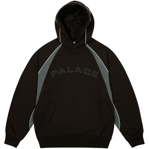 PIPED PANEL HOOD BLACK