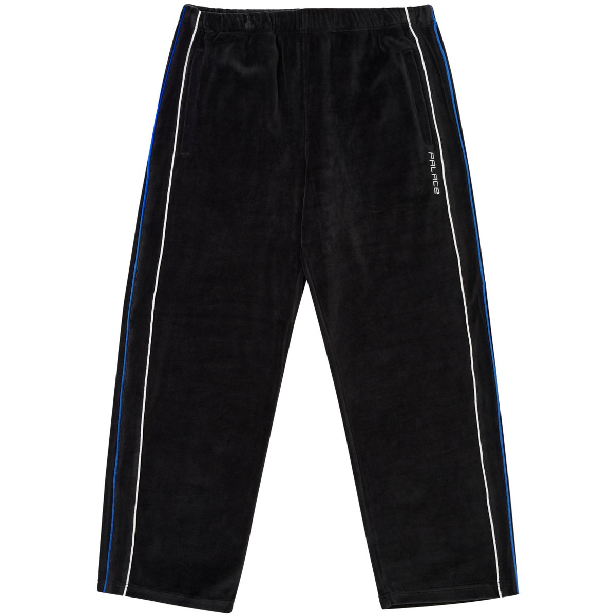 PIPED VELOUR JOGGER BLACK