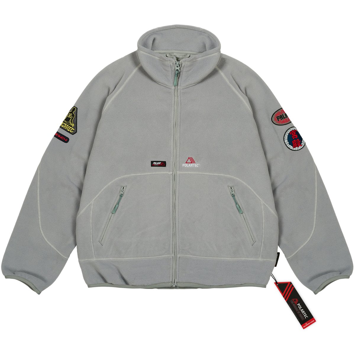 POLARTEC FULL ZIP FUNNEL CONCRETE GREY