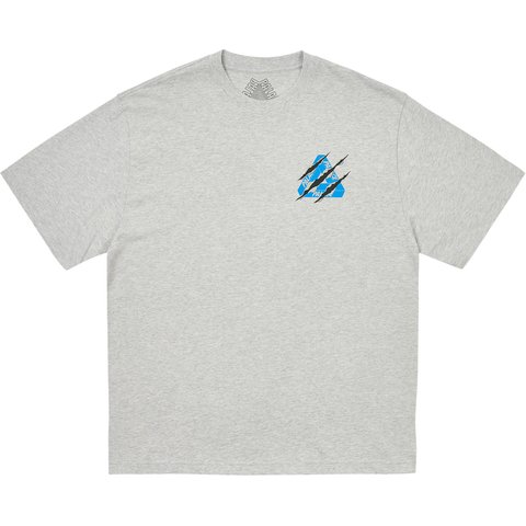 RIPPED TRI T-SHIRT GREY MARL