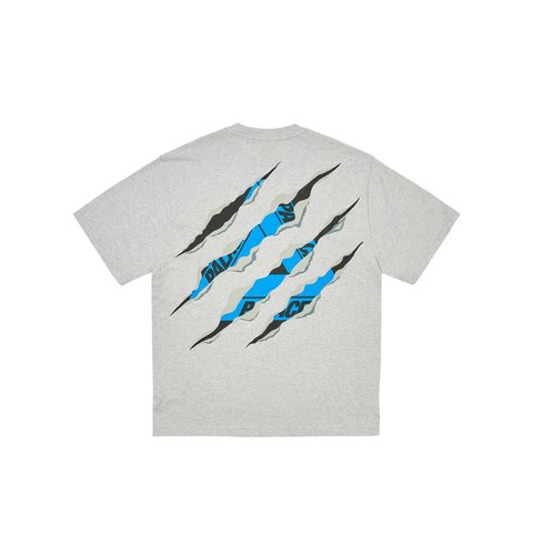Palace RIPPED TRI T-SHIRT GREY MARL - Colorway