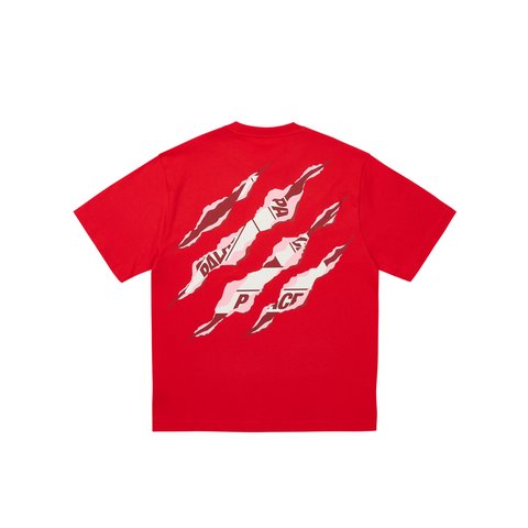Palace RIPPED TRI T-SHIRT TRUEST RED - Colorway