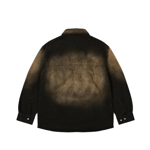 Palace SCRIPTY DENIM SHIRT SAND WASH BLACK - Colorway