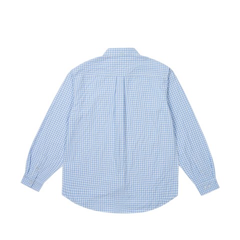 Palace SEERSUCKER OXFORD SHIRT BLUE GINGHAM - Colorway