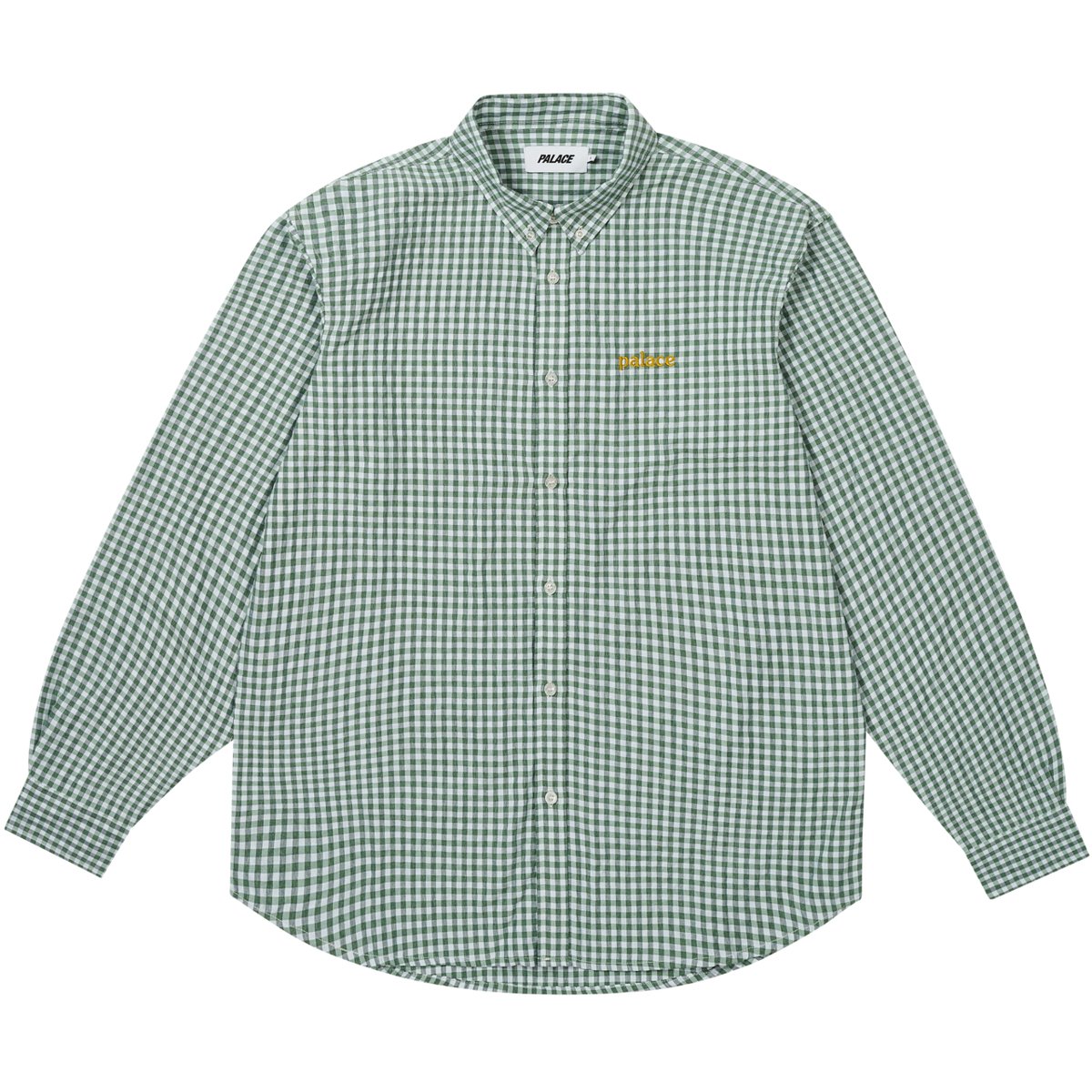 SEERSUCKER OXFORD SHIRT GREEN GINGHAM