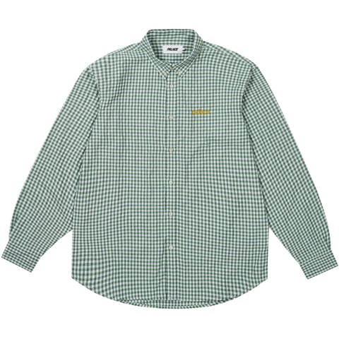 SEERSUCKER OXFORD SHIRT GREEN GINGHAM