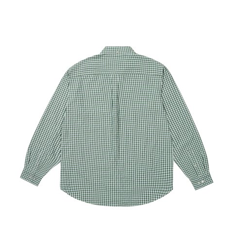 Palace SEERSUCKER OXFORD SHIRT GREEN GINGHAM - Colorway