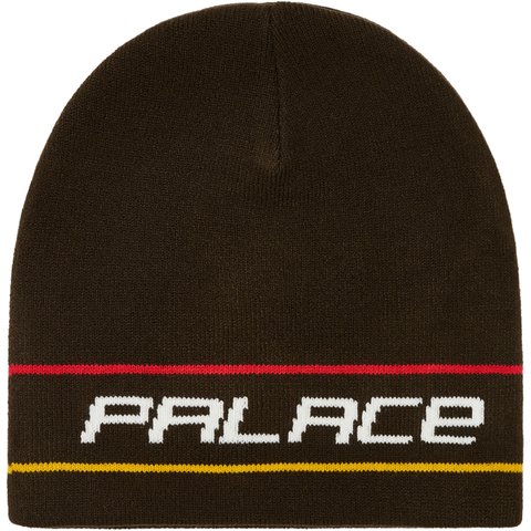 Palace STRIPE NEIN CUFF BEANIE BROWN - $42.00