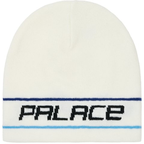 Palace STRIPE NEIN CUFF BEANIE WHITE - $42.00