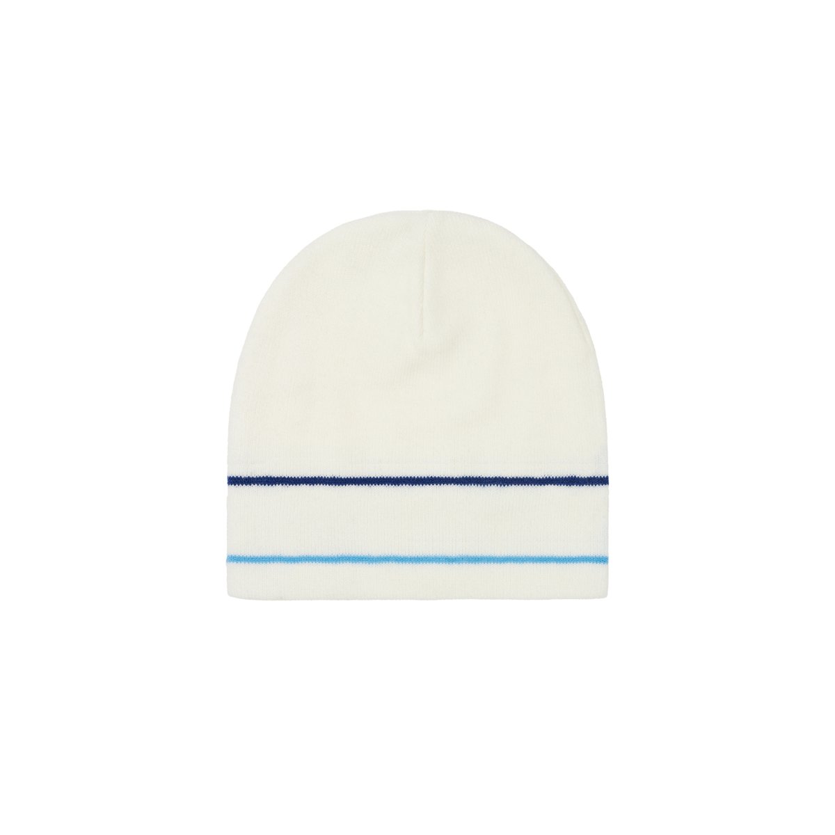STRIPE NEIN CUFF BEANIE WHITE - Spring 2025 - Palace