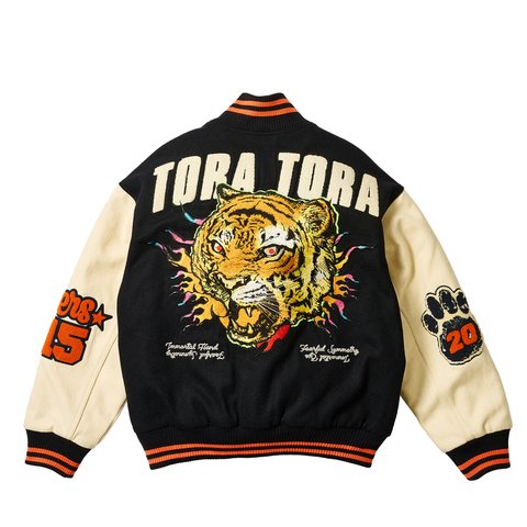 Palace TORA TORA VARSITY JACKET NAVY - Colorway