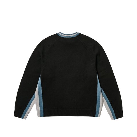 Palace TRI COLOUR KNIT BLACK - Colorway