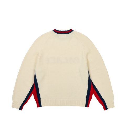 Palace TRI COLOUR KNIT WHITE - Colorway