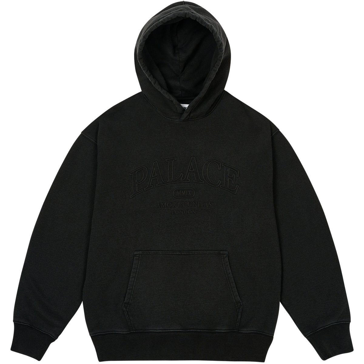 UNITAS PIGMENT WASH HOOD BLACK