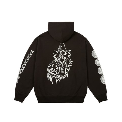 Palace WIZARD SLEEVES HOOD BLACK - Colorway