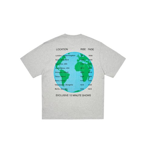 Palace WORLD TOUR T-SHIRT GREY MARL - Colorway